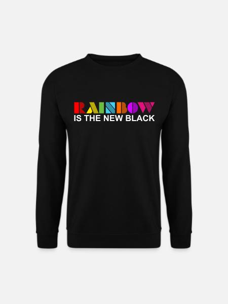 Rainbow Is The New Black Graphic - Unisex Sweatshirt - black