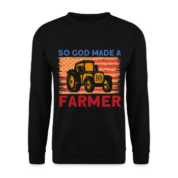 Agriculture Farmer Farm Gift - Unisex Sweatshirt - black - Front - Alina (178cm) & Michal (187cm)