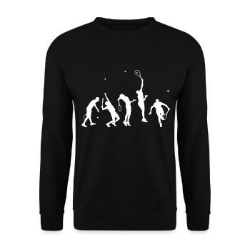 Tennis Joueur de tennis Tennis masculin - Sweat-shirt Unisexe - noir - Devant - Alina (178cm) & Michal (187cm)