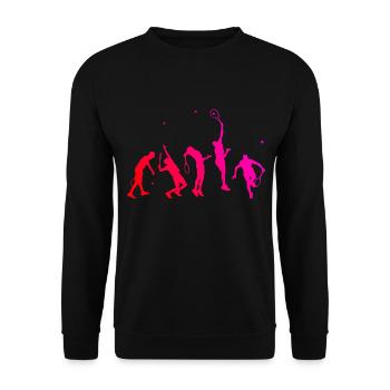 Tennis spielen Tennisspielen Tennisspieler - Unisex Pullover - Schwarz - Vorne - Alina (178cm) & Michal (187cm)
