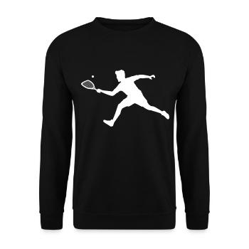 Racquetball Pickleball Men's Racquetball - Unisex Sweatshirt - black - Front - Alina (178cm) & Michal (187cm)