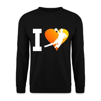 Handball Femmes Joueuses de handball Joueuses de handball Joueuses de handball - Sweat-shirt Unisexe - noir - Devant - Alina (178cm) & Michal (187cm)