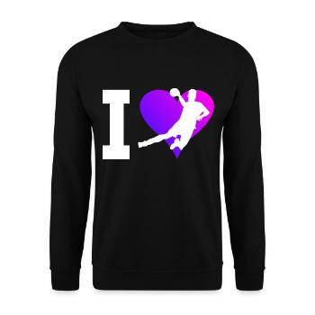 Joueurs de handball masculins Handball Handball - Sweat-shirt Unisexe - noir - Devant - Alina (178cm) & Michal (187cm)