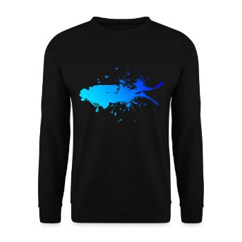Tauchen Diver Plongée Libre Plongée Plongée Sous-marine Tauchen - Sweat-shirt Unisexe - noir - Devant - Alina (178cm) & Michal (187cm)