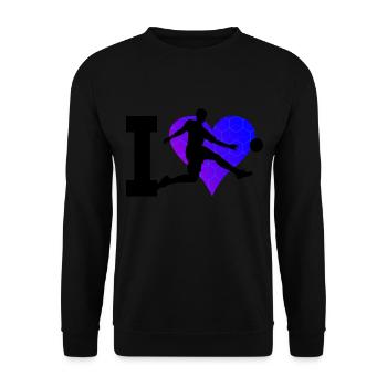 Footballers Women's Football Men's Football Games - Unisex Sweatshirt - black - Front - Alina (178cm) & Michal (187cm)