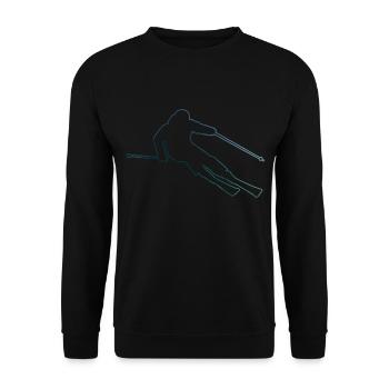 Stunt Ski Ski Women Winter Sports Skiers - Unisex Sweatshirt - black - Front - Alina (178cm) & Michal (187cm)