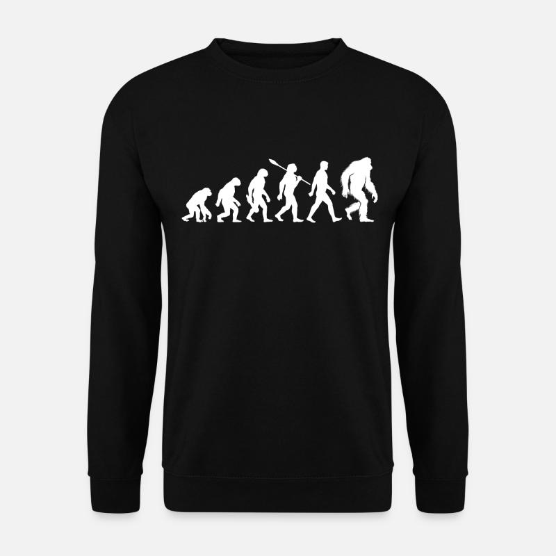 Evolution - Bigfoot - Yéti - Sweat-shirt Unisexe - noir