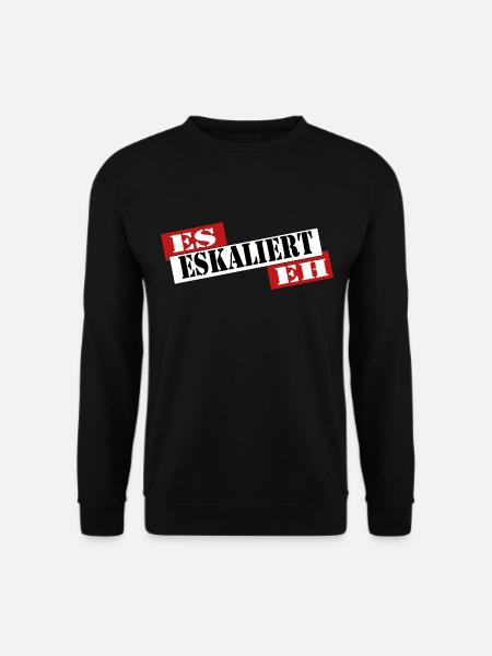 ESKALIERT - Unisex Pullover - Schwarz