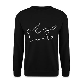 Grimpeur Bloc Grimpeur Bloc Femmes - Sweat-shirt Unisexe - noir - Devant - Alina (178cm) & Michal (187cm)