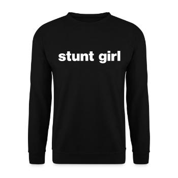 Citation de Stunt Girl - Sweat-shirt Unisexe - noir - Devant - Alina (178cm) & Michal (187cm)