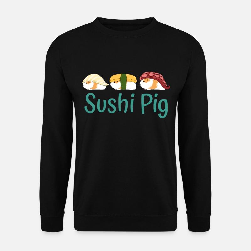 Sushi Meerschweinchen - Unisex Pullover - Schwarz
