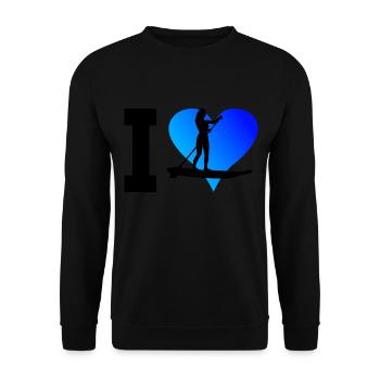 Sup Standup Paddling Women's Standup Paddleboard - Unisex Sweatshirt - black - Front - Alina (178cm) & Michal (187cm)