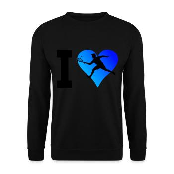Pickleball Games Pickleball Men's Racquetball - Unisex Sweatshirt - black - Front - Alina (178cm) & Michal (187cm)
