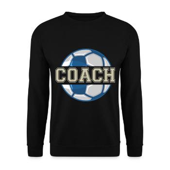 Trainer Trainer Trainer Fußball Sport - Unisex Pullover - Schwarz - Vorne - Alina (178cm) & Michal (187cm)