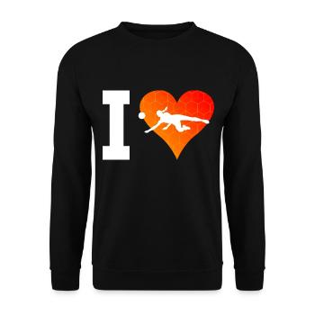 Women's Volley Volleyball Volleyball - Unisex Sweatshirt - black - Front - Alina (178cm) & Michal (187cm)