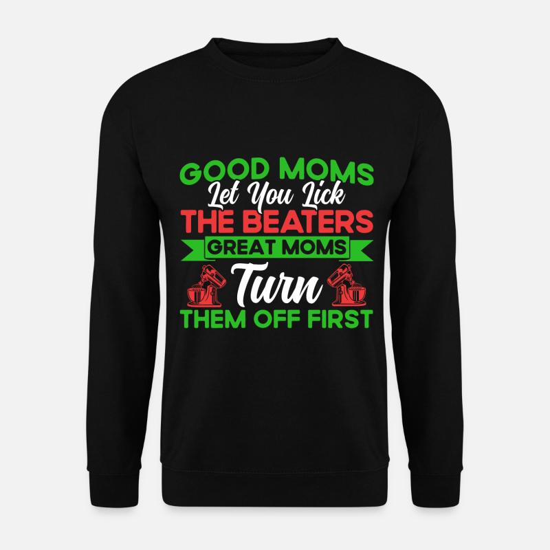 Plätzchen backen Plätzchenbacken Crew Weihnachtsbä - Unisex Pullover - Schwarz
