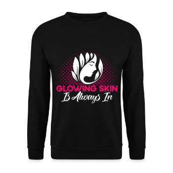 Maskenbildner Kosmetik Kosmetikerin Geschenk - Unisex Pullover - Schwarz - Vorne - Alina (178cm) & Michal (187cm)