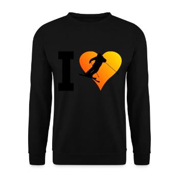 Freestyle Ski Slopestyle Damen Herren Ski Freestyl - Unisex Pullover - Schwarz - Vorne - Alina (178cm) & Michal (187cm)