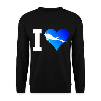 Plongée sous-marine Hommes Plongeur sous-marin - Sweat-shirt Unisexe - noir - Devant - Alina (178cm) & Michal (187cm)
