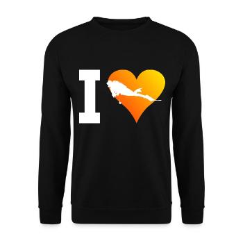 Diver Scuba Diving Diver Free Dive Scuba Diving - Unisex Sweatshirt - black - Front - Alina (178cm) & Michal (187cm)