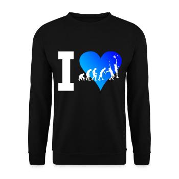 Men's Paddle Women's Racket Paddle Racket - Unisex Sweatshirt - black - Front - Alina (178cm) & Michal (187cm)