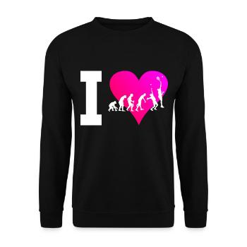 Paddle Court Women's Paddle Tennis Paddle Tennis - Unisex Sweatshirt - black - Front - Alina (178cm) & Michal (187cm)