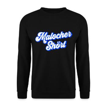 Malocher Shört | Ruhrgebiet Fun - Unisex Pullover - Schwarz - Vorne - Alina (178cm) & Michal (187cm)
