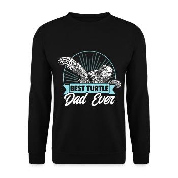 Sea Turtle Turtle Lovers Schildkrö - Unisex Sweatshirt - black - Front - Alina (178cm) & Michal (187cm)