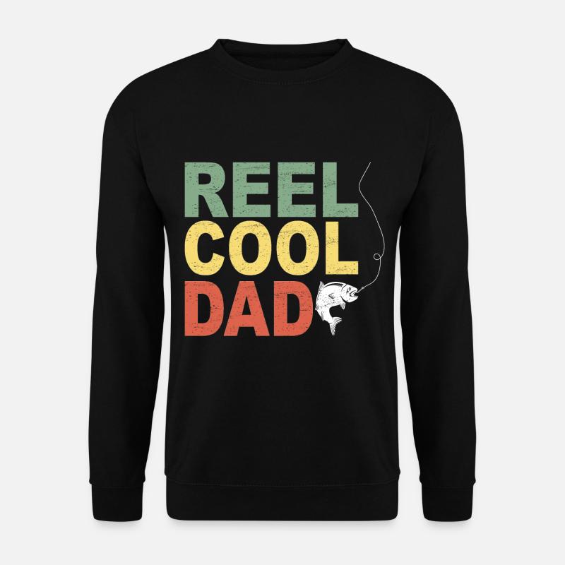 Fischen Dad Geschenkidee - Unisex Pullover - Schwarz