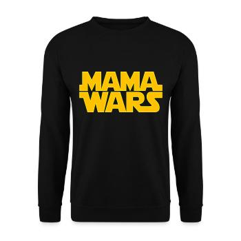 Mama Wars Mami Wars Mommy Wars - Unisex Sweatshirt - black - Front - Alina (178cm) & Michal (187cm)