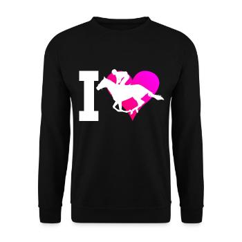 Équitation Équitation Équitation Hunting Dressour - Sweat-shirt Unisexe - noir - Devant - Alina (178cm) & Michal (187cm)