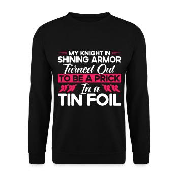 Divorce Divorced Divorced gift - Unisex Sweatshirt - black - Front - Alina (178cm) & Michal (187cm)