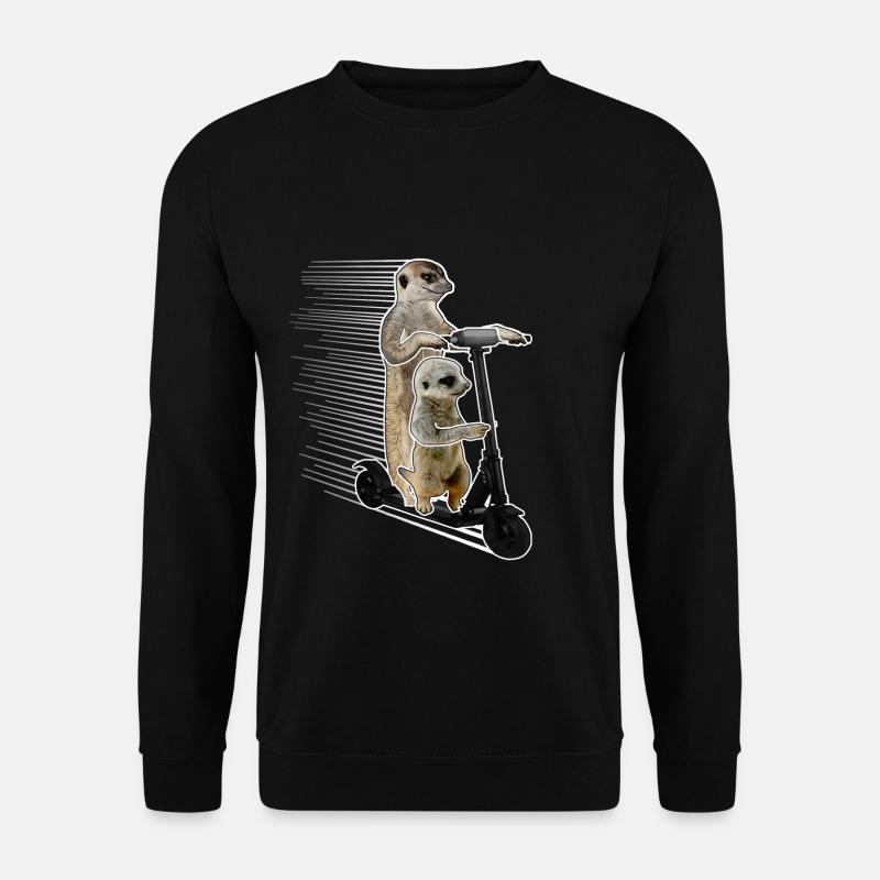 Escooting Ermännchen Escooter scooter électrique - Sweat-shirt Unisexe - noir