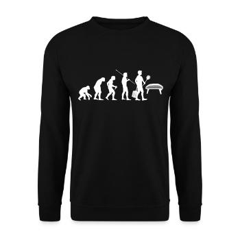 Pizzabäcker Pizzaofen Pizzateig Hobby Pizza backen - Unisex Pullover - Schwarz - Vorne - Alina (178cm) & Michal (187cm)