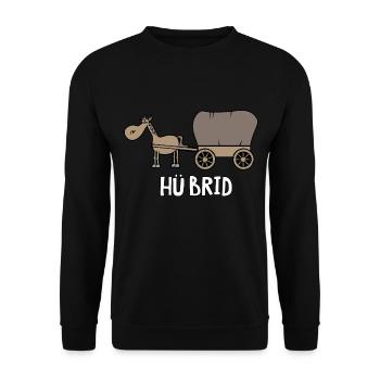 Hü Brid - Unisex Pullover - Schwarz - Vorne - Alina (178cm) & Michal (187cm)