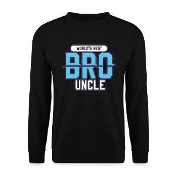 Bester Onkel der Welt - Unisex Pullover - Schwarz - Vorne - Alina (178cm) & Michal (187cm)