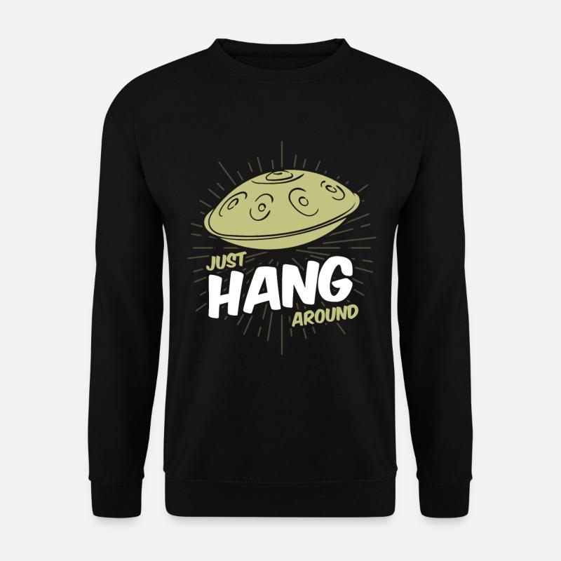 Handpan Hang Schnecke Music Sound T-Shirt Tee - Unisex Pullover - Schwarz