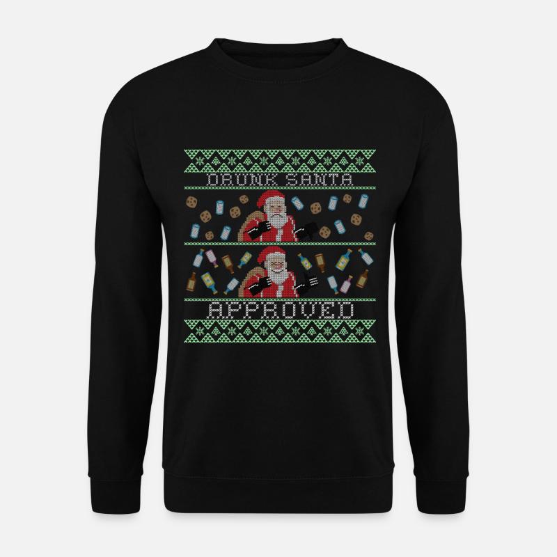 DRUNK SANTA APPROVED - Unisex Sweatshirt - black