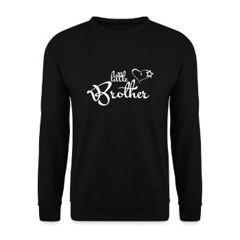 Petit frère - cadeau pour frère - cœur de frère - Sweat-shirt Unisexe - noir - Devant - Alina (178cm) & Michal (187cm)