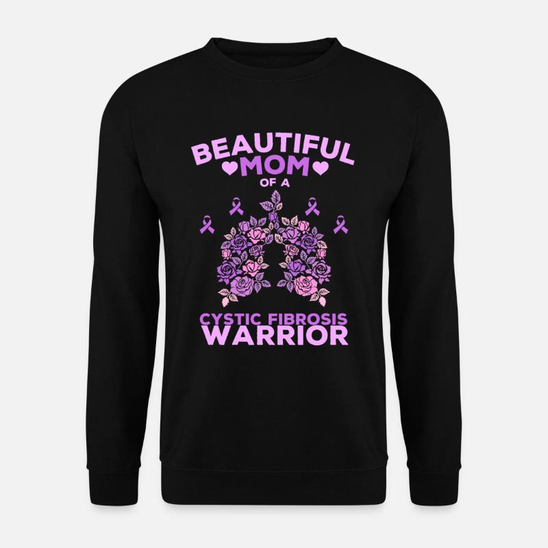 Mukoviszidose Mama - schöne Mama CF Krieger - Unisex Pullover - Schwarz