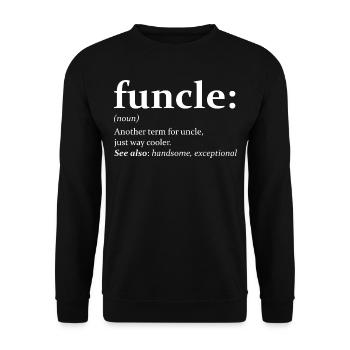 funcle Graphique - Sweat-shirt Unisexe - noir - Devant - Alina (178cm) & Michal (187cm)