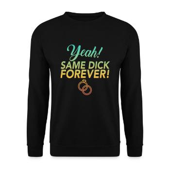 JGA Jungesellinnen Adieu Same Dick Forever - Sweat-shirt Unisexe - noir - Devant - Alina (178cm) & Michal (187cm)