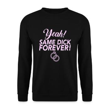 JGA Jungesellinnen Adieu Same Dick Forever - Sweat-shirt Unisexe - noir - Devant - Alina (178cm) & Michal (187cm)