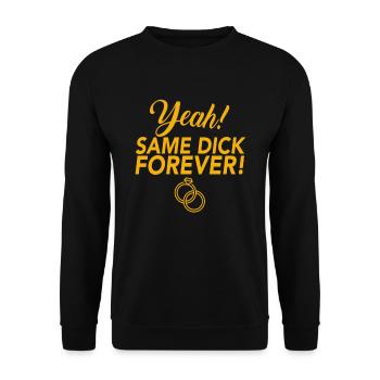 JGA Jungesellinnen Adieu Same Dick Forever - Sweat-shirt Unisexe - noir - Devant - Alina (178cm) & Michal (187cm)