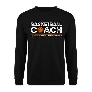 Basketball Trainer - Unisex Pullover - Schwarz - Vorne - Alina (178cm) & Michal (187cm)