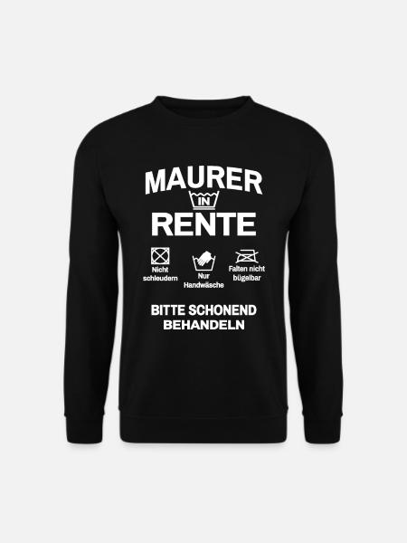 Maurer in Rente - Unisex Pullover - Schwarz