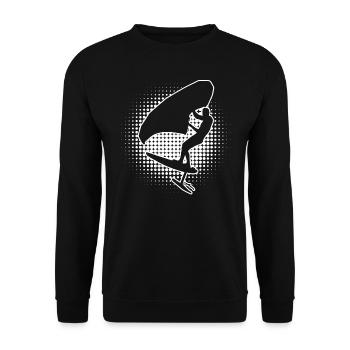 wingfoil men wingsurfing wingsurf women - Unisex Sweatshirt - black - Front - Alina (178cm) & Michal (187cm)