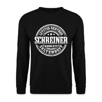 Letzter Schreiner Absolute Seltenheit - Unisex Pullover - Schwarz - Vorne - Alina (178cm) & Michal (187cm)