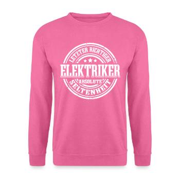 Elektriker Absolute Seltenheit - Unisex Pullover - Pink - Vorne