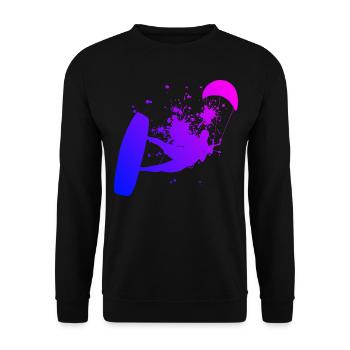 Kitesurfer Kitesurf Kite Kitesurfing Kiting - Sweat-shirt Unisexe - noir - Devant - Alina (178cm) & Michal (187cm)